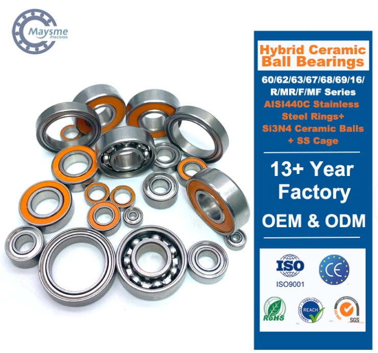 ABEC-7&ABEC-9 Ceramic Hybrid Ball Bearings