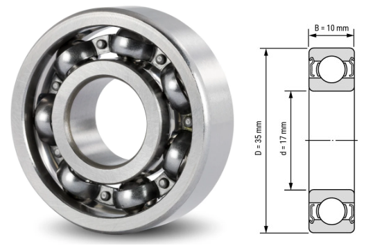 6003, 6003Z, 6003ZZ, 6003RS, 6003-2RS Ball Bearings 17x35x10mm – Full Series Deep Groove Bearings for Motors & Machinery