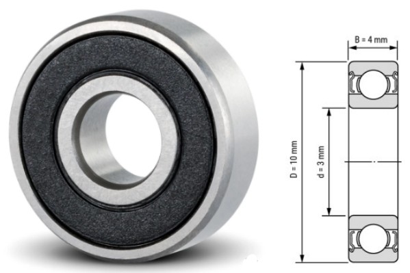 623, 623Z, 623ZZ, 623RS, 623-2RS Ball Bearings 3x10x4mm – Miniature Deep Groove Bearings for Machinery & Equipment