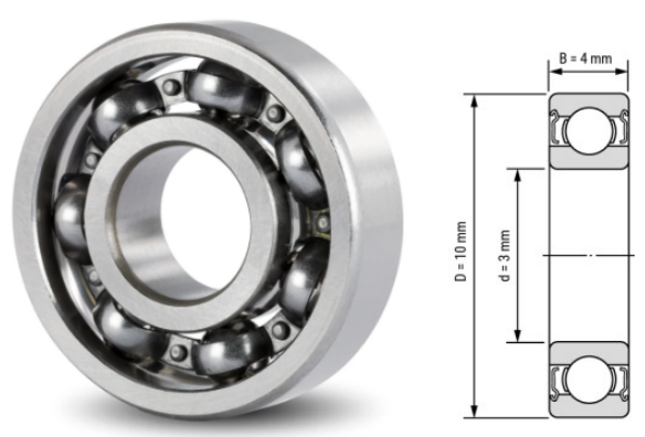 623, 623Z, 623ZZ, 623RS, 623-2RS Ball Bearings 3x10x4mm – Miniature Deep Groove Bearings for Machinery & Equipment