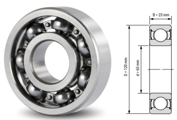 6213, 6213Z, 6213ZZ, 6213RS, 6213-2RS Ball Bearings 65x120x23mm – Deep Groove Bearings for Industrial & Mechanical Equipment