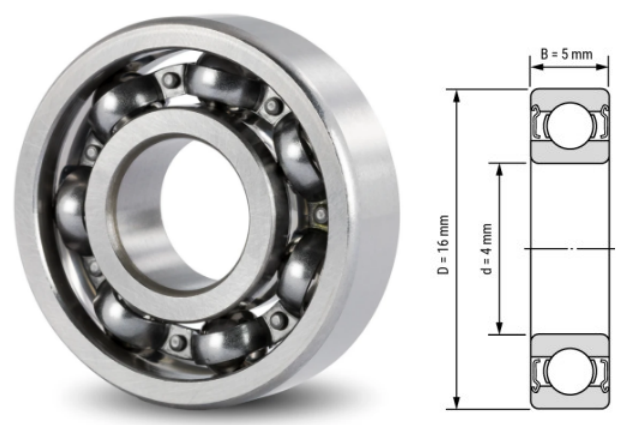 634, 634Z, 634ZZ, 634RS, 634-2RS Ball Bearings 4x16x5mm – Deep Groove Bearings for Industrial & Mechanical Equipment