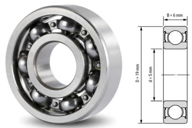 635, 635Z, 635ZZ, 635RS, 635-2RS Ball Bearings 5x19x6mm – Deep Groove Bearings for Industrial & Mechanical Applications