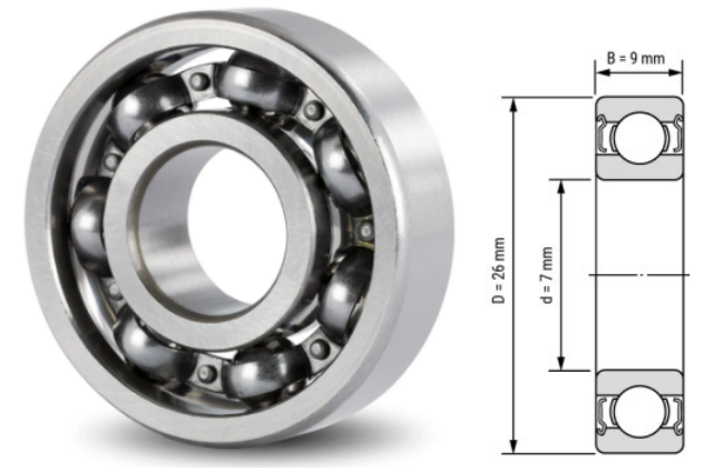637, 637Z, 637ZZ, 637RS, 637-2RS Ball Bearings 7x26x9mm – Deep Groove Bearings for Industrial & Mechanical Applications