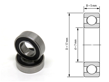 697, 697Z, 697ZZ, 697RS, 697-2RS Miniature Ball Bearings 7x17x5mm – Compact Deep Groove Bearings for High-Speed Precision & Micro-Mechanical Systems