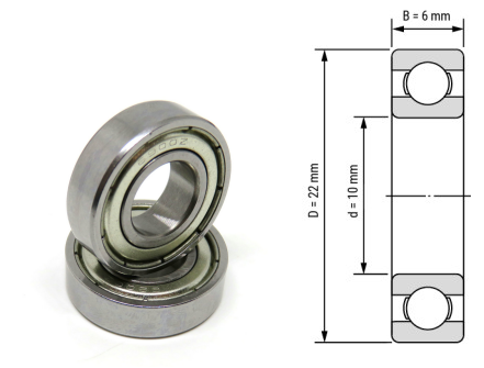 6900, 6900Z, 6900ZZ, 6900RS, 6900-2RS Miniature Ball Bearings 10x22x6mm – Compact Deep Groove Bearings for High-Speed Precision & Light-Duty Mechanical Applications